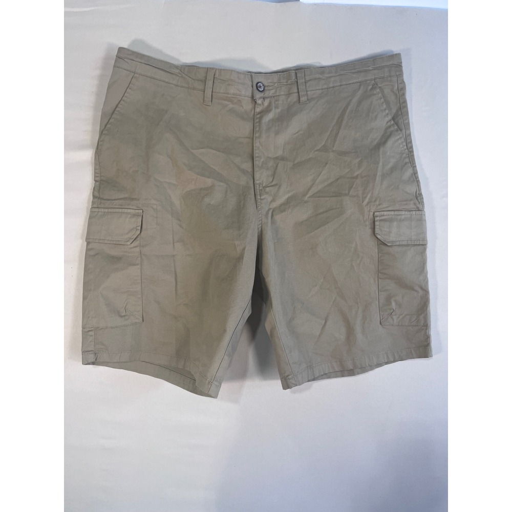 Hudson & Barrow NYC Mens Khaki Tan Cargo Shorts Size 40 Casual Outdoor Sporty